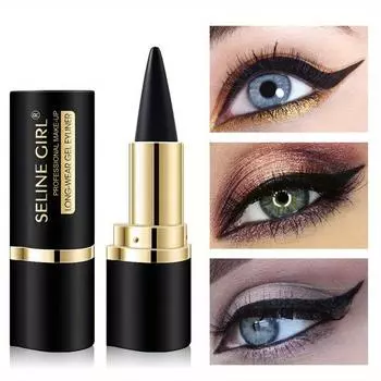 Makeup Eyeliner Waterproof and Non-smudging Black Single-head Solid Eyeliner