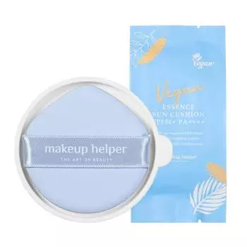 MakeUp Helper Vegan Essence Tone Up Sun Cushion Spf50+pa++++ Сменный блок 1