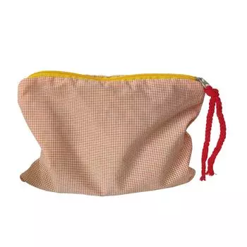 Makeup Pouch Large Capacity Cosmetic Travel Bag Waterproof Oxford Cloth Portable Toiletry Bag for оранжевый