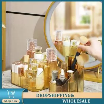 Makeup Storage Box Table Container Jewelry Storage Case Household Storage Box Cosmetic Organizer Desktop Plastic