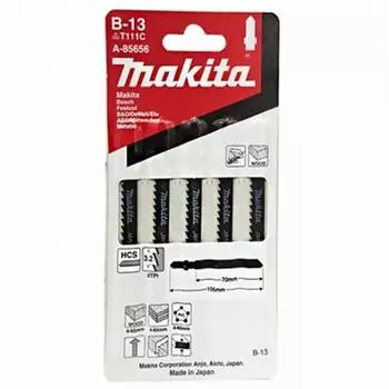 Makida A 85656 Полотно для лобзика [Обычное дерево B 13 5 шт.]