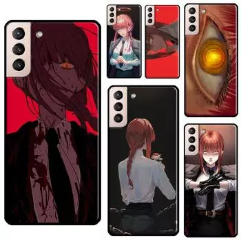 Makima Chainsaw Man японское аниме для Samsung Galaxy S22 Ultra S20 S21 FE S10 S10e S9 Note 10 Plus Note 20 Ultra чехол для телефона Galaxy S8