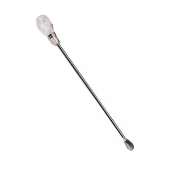 Макияж брови татуировка чернила миксер пигмент размешиватели стержни для смешивания инструмент прозрачный crystal stirring spoon розовый