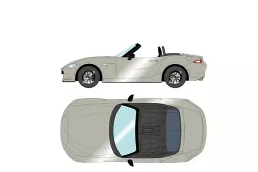 Макияж EIDOLON 1/43 Mazda Roadster (Северная Дакота) 990S 2022 Платиновый кварц Металлик Готовый продукт