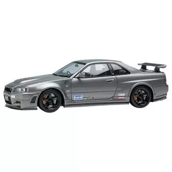 макияж EIDOLON 1/43 nissan skyline GT-R (Версия NISMO BNR34 CRS) темно-серый металлик С наклейкой-логотипом 2011 Готовый продукт