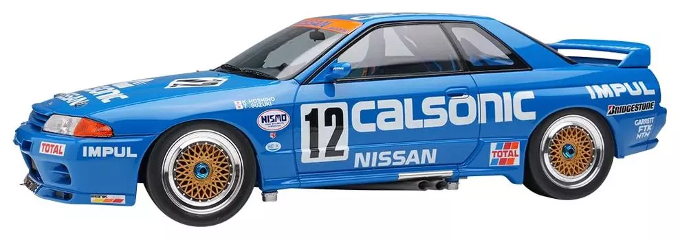 Макияж EIDOLON Calsonic Skyline JTC West Japan Circuit 1990 Победитель Готовый продукт EML185 1/18 GT-R Gr.A