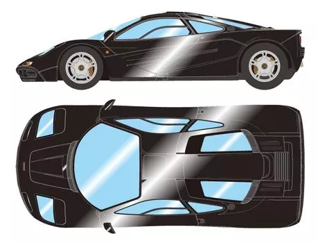 Макияж EIDOLON COLLECTION McLaren F1 Road Car 1994 года, цвет черный металлик, готовый продукт EM748F 1/43