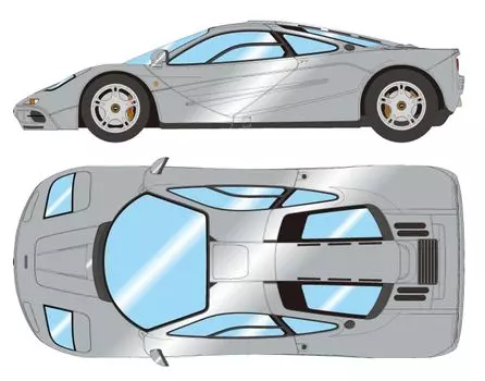Макияж EIDOLON COLLECTION McLaren F1 Road Car 1994 г., магниево-серебристый, готовый продукт EM748A 1/43