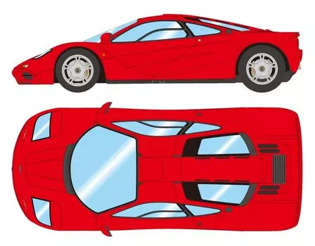 Макияж EIDOLON COLLECTION McLaren F1 Road Car 1994 Grand Prix Red Готовый продукт EM748B 1/43