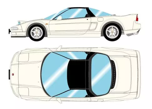 Макияж EIDOLON Honda 1992 Headlamp Open Championship Белый Готовый продукт 1/43 NSX-R (НА1)