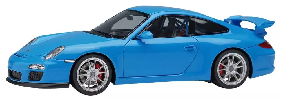 Макияж EIDOLON Porsche 911 GT3 Clubsport 2010 Riviera Blue Готовый продукт EM721A 1/43 (997.2)