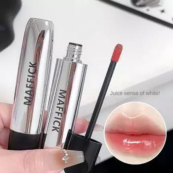 Макияж глазурь для губ Натуральный осветляющий Белый ил для губ Увлажняющий бальзам для губ Водостойкая помада Стойкий набор Студенческая мода Женская косметика