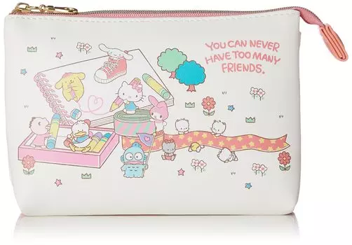 макияж косметический дорожный 3 аксессуар макияж sanrio0034 оранжевый один размер [sanrio] Косметичка, косметичка, косметичка, косметичка, карманы, кейс, косметичка, (SRWRA-005)