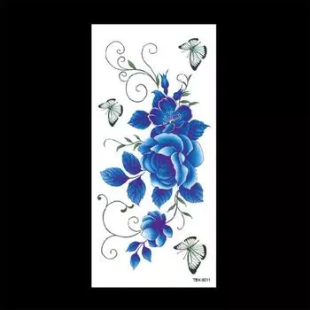 Макияж Мода Девушка 3D Водонепроницаемые Наклейки Временные Татуировки Искусственные Татуировки Боди-арт TBX-9011