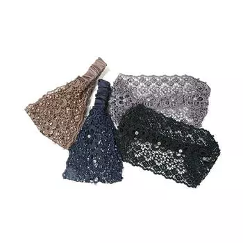 Макияж с широкой боковой мытью лица, корейский стиль, повязка на голову, кружевной обруч для волос, женская повязка для волос, аксессуары для волос