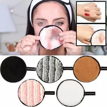 Макияж Удаление Губка Трепетание Умывание Чистка Хлопок Чистка Моклая Губка Чистка Лица