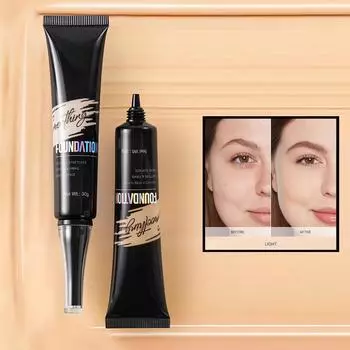 Макияж увлажняющий и увлажняет лицо, долговечный водонепроницаемый тональный крем с полным покрытием для коррекции цвета 30 мл One Size