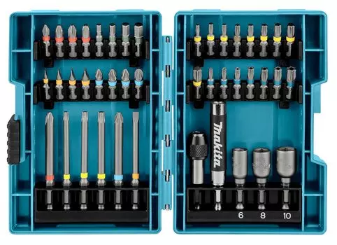 Makita Impact Driver Bit Socket Set of 43 Hex Shaft Shank with Case 6.35mm B-55697 [Item]