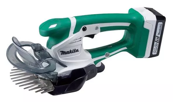 Makita lawn rechargeable light cutting width battery and charger MUM601DSH mower, 14.4V battery, 160mm, included, зелёный