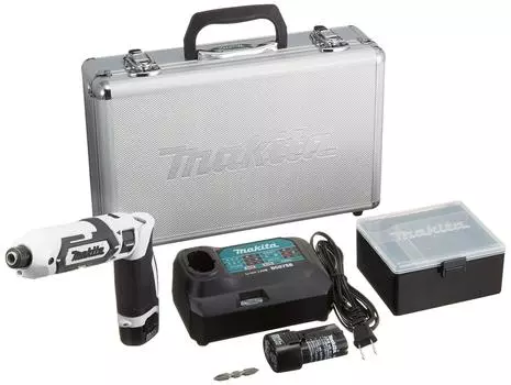 Makita pen type impact driver TD022 white torque 25Nm 2 batteries and charger included TD022DSHXW (7.2V) 1.5Ah