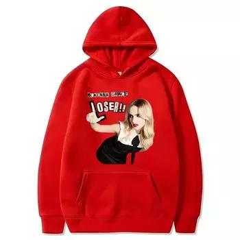Маккенна Грейс ПРОИГРАЛА!! Толстовка с капюшоном весна осень модная одежда мужчины/женщины повседневные топы с длинным рукавом толстовки новые универсальные пуловеры XS белый