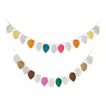 Макраме настенный баннер в стиле бохо для квартиры оранжевый