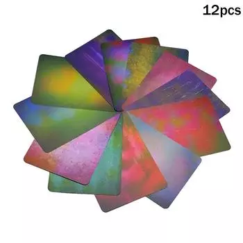 Макро фотография Фон Карта Многоцветный свет Макро размытие Фотография Фон Создание A0W6 12pcs-1set