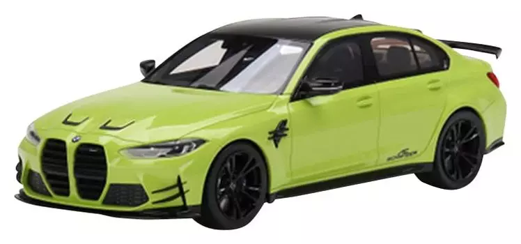 МАКСИМАЛЬНАЯ СКОРОСТЬ BMW AC Schnitzer M3 Competition Sao Paulo Желтый Готовый продукт 1/18 (G80)