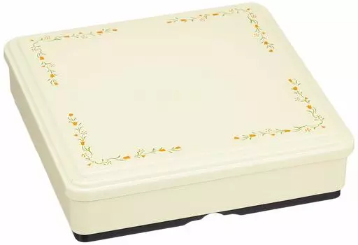 Makunouchi Bento термостойкий новый 7-мерный квадратный фиксированный Bento кремовый тюльпан можно мыть в стиральной машине xx термостойкий ABS-пластик можно мыть в посудомоечной машине японский кремовый