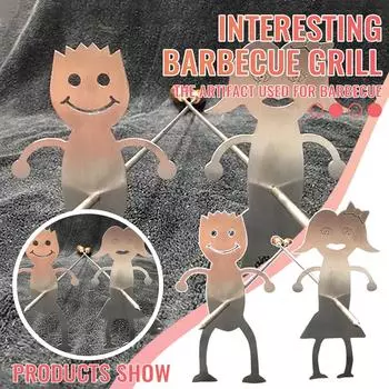 Мальчик для хот-догов, мужчина и девушка с зефиром, женщина, жаровня, шампур, жаровня