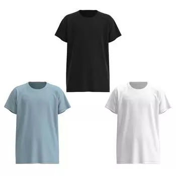 Мальчик Компрессионная рубашка Быстрый сухой короткий рукав Футболка Фитнес Топы Рашгард Упражнения Мальчики Одежда Спортивная футболка Детская спортивная рубашка Рубашка 150