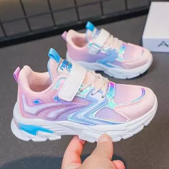 Мальчики бег девочки сезон 2024 чистая 3-6 лет дети трансграничные товары детская спортивная обувь 26 синий