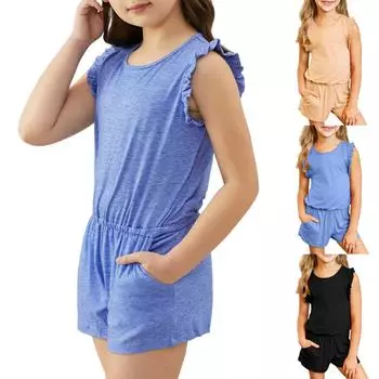 Мальчики Девочки Дети Свободный Повседневный Модный Удобный Платье 100 чёрный