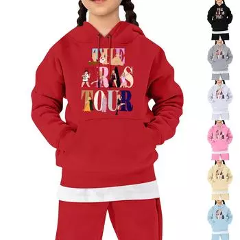 Мальчики Девочки Детская мода Повседневные универсальные повседневные толстовки с круглым вырезом Повседневные толстовки с длинным рукавом 110 бежевый