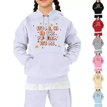 Мальчики Девочки Детская мода Повседневные универсальные повседневные толстовки с круглым вырезом Повседневные толстовки с длинным рукавом 110 бежевый