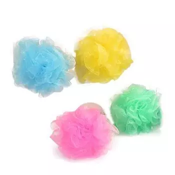Мальчики Девочки Красочные шарики для ванны с сеткой из пузырьков Красочные салфетки для ванны Уход за телом Полотенца для ванны Скраб для спины Цветы для ванны Шарики для ванны с пузырьками Ванная комната 1Pc