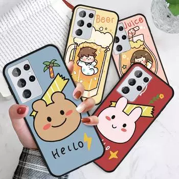 Мальчики Девочки Мультфильм Пара Пить Бутылка Пивная Бутылка Кролик Медведь Корпус Redmi 10