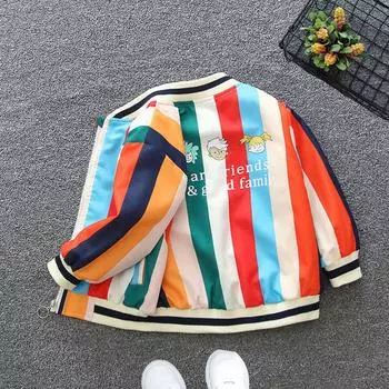 Мальчики Девочки Весна Осень Верхняя одежда Средние Большие Девочки Детская одежда Осенние повседневные кардиганы 160cm