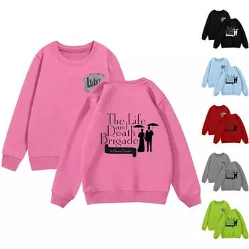 Мальчики и девочки круглый вырез свитера для детей принтованные топы 100 чёрный