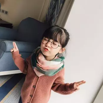 Мальчики и девочки, малыши, осень и зима, новый искусственный кашемировый детский шарф, теплая шаль с кисточками, универсальный клетчатый шарф 185-30