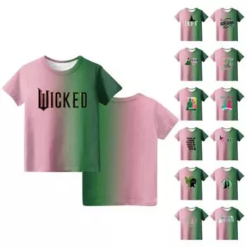 Мальчики и девочки мода повседневный воротник принтованный короткий рукав топ 120