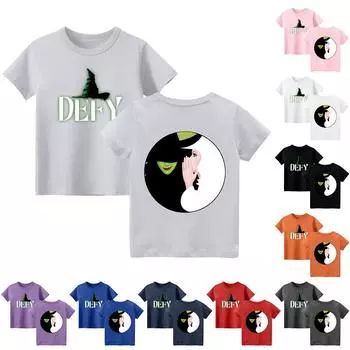 Мальчики и девочки мода повседневный воротник принтованный короткий рукав топ 160