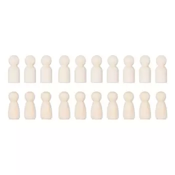 Мальчики и Девочки Раскрашенные Граффити Игрушки Сделай Сам Деревянный Цвет Маленькие Куклы-Марионетки для Детей 3.4см