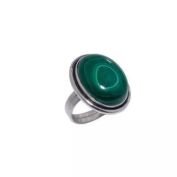 Malachite - Congo Gemstone 925 Sterling Silver Ring V8514, Green Ring, Oval Ring, Valentin s Day Gift, Gift For Her, Birthday Gift, Handmade Jewelry,