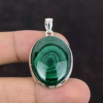 Малахитовый кулон ручной работы, новые ювелирные изделия из стерлингового серебра 925 пробы, уникальный дизайн, кулон, свадебный подарок для мамы, ювелирные изделия из настоящего драгоценного камня