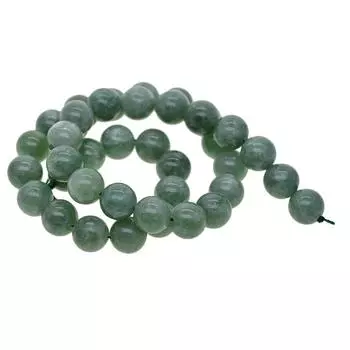 Малайский нефритовый зеленый ювелирный материал для изготовления свободных круглых бусин диаметром 15 дюймов и диаметром 10 мм. 8mm