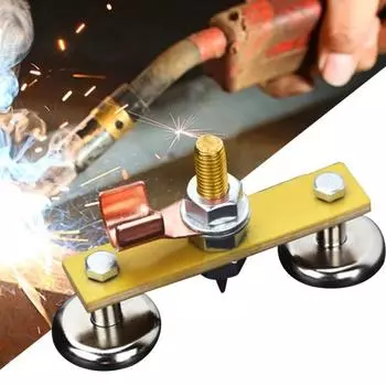 Малая магнитная головка, нержавеющий сплав, сварочный зажим для заземления, адсорбционный электроинструмент
