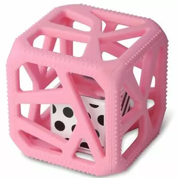Malarkey Kids Chew Cube Teething Japanese Pacifier Toy Pink [Genuine Product] MK-CC05PI