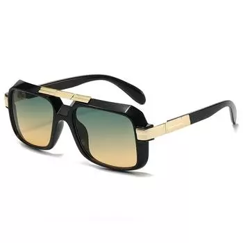 Male And Female Driver Glasses Retro Square Sunglasses Sunglasses Uv Protection Sunglasses regular