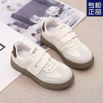 Male and female students shoes 2024 moral training shoes running casual sports shoes breathable board shoes medium and large children s white shoes 27 (inner length 17cm)